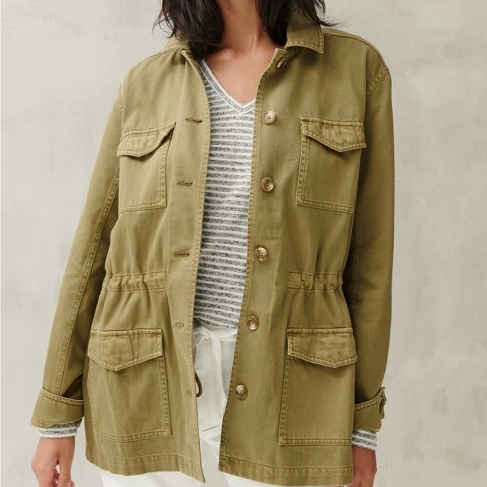 Lucky Brand Army Green Chore Jacket Medium Utility New - Picture 12 of 14